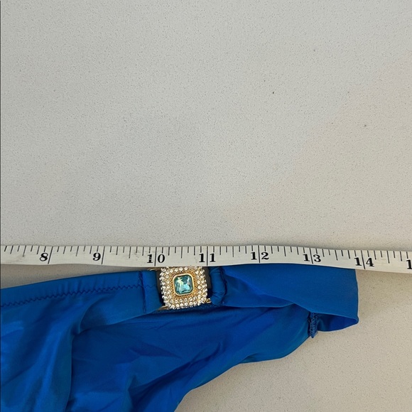 Dolcessa Swimwear Blue Bikini Set Size Medium - Picture 11 of 12